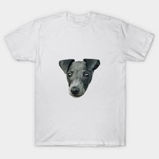 Italian Greyhound Cute Puppy Dog Art T-Shirt